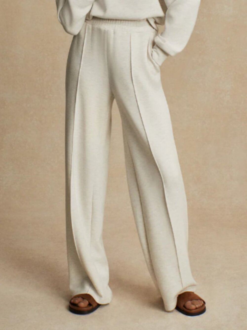 Varley Wide Leg Pant - Size S, Ivory